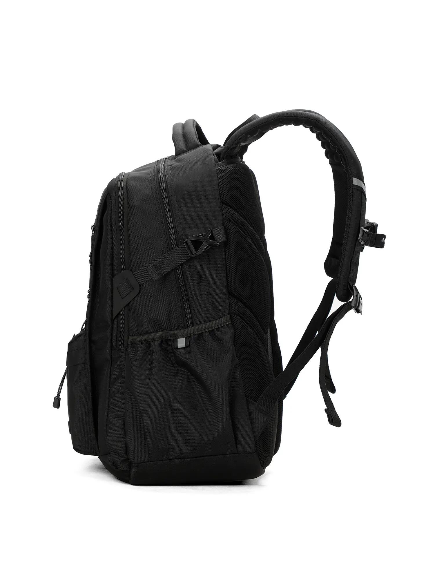 Batoh Aoking Unisex se Zipem - Polyester Šedá, Černá, Fialová 3/6