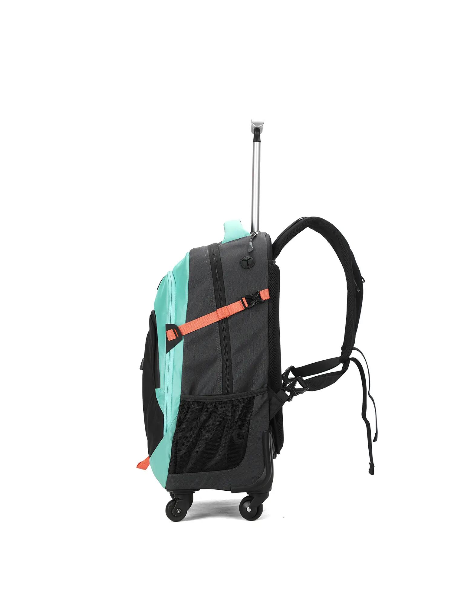 Aoking Sac à Dos Unisexe avec Fermeture Éclair - Polyester Casual Vert Noir 3/6