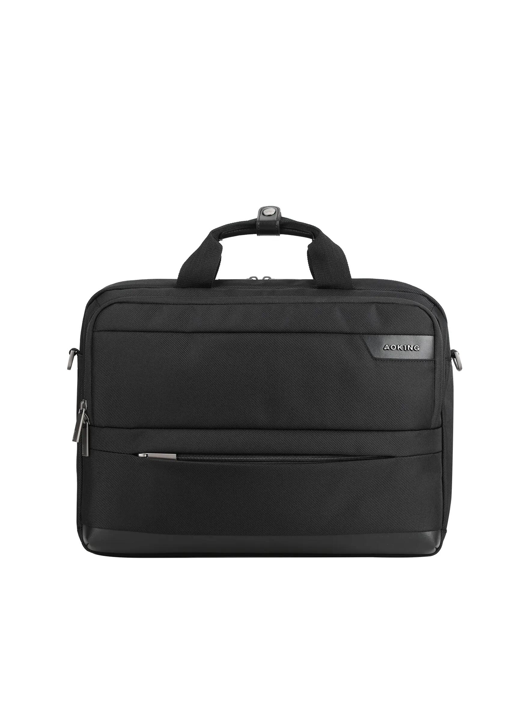 Aoking Arbeitstasche Unisex Schwarz - Reißverschluss und verstellbarer 4/6