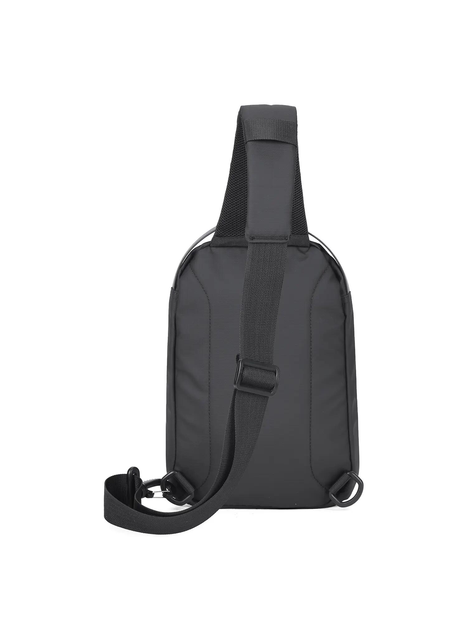 Aoking Umhängetasche Unisex Schwarz Grau - Reißverschluss Taschen 4/6