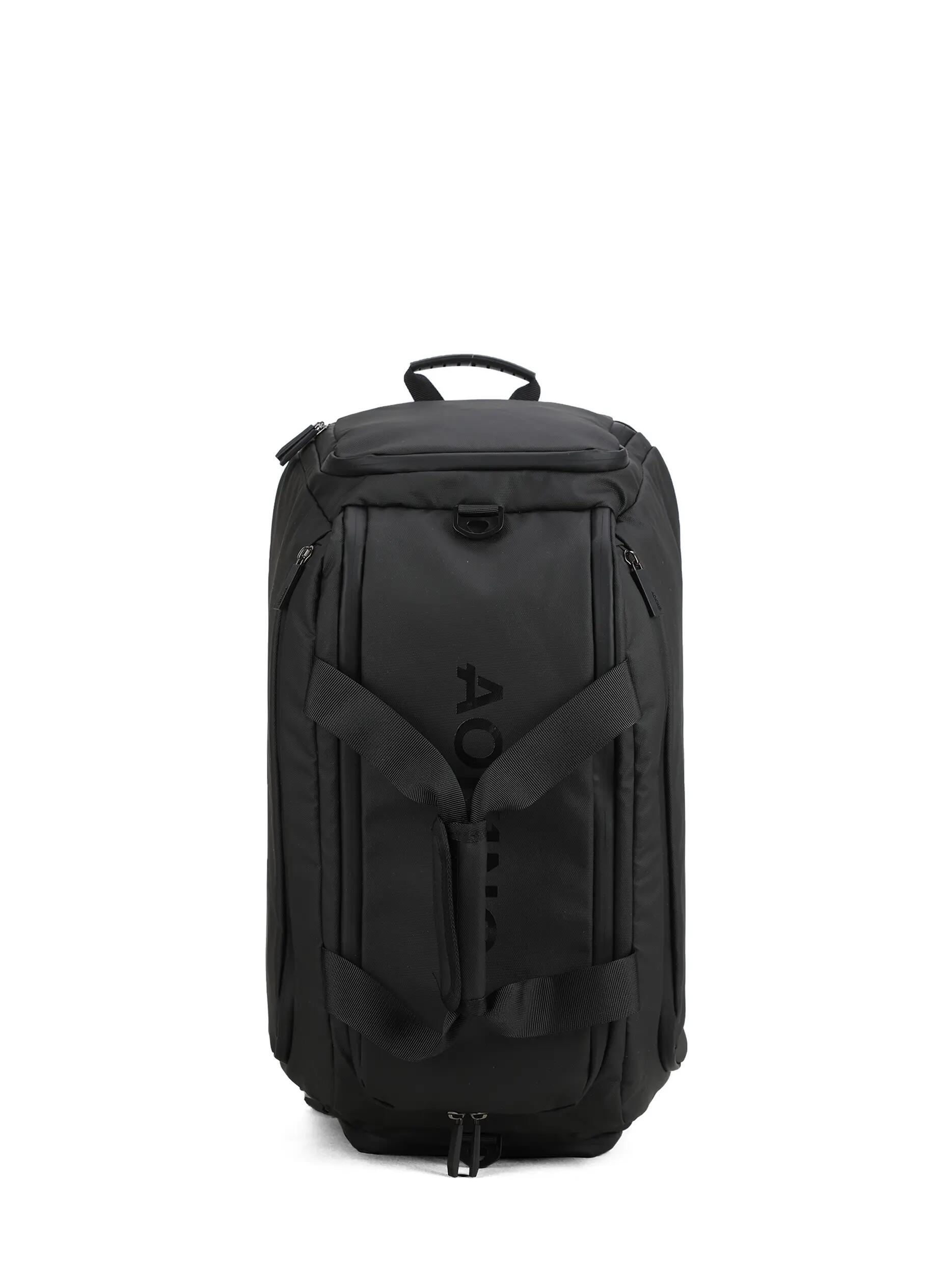 Unisex Reisetasche Schwarz mit Reißverschluss - 53x25x30 cm 5/6