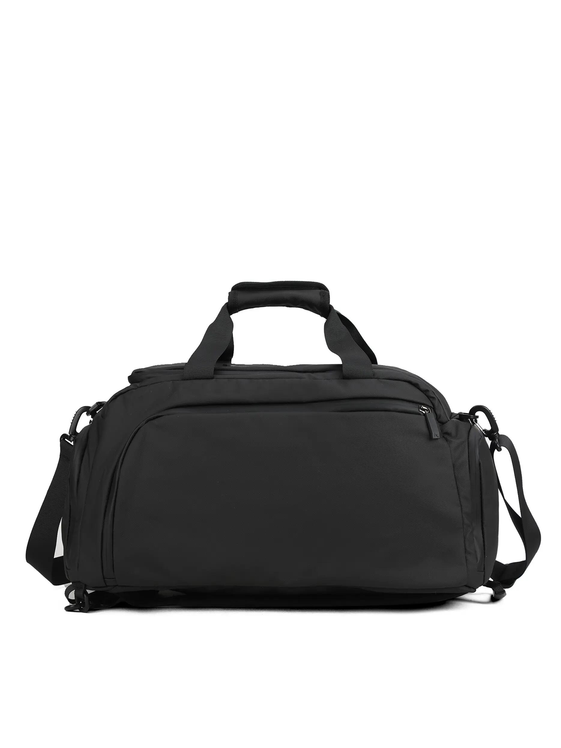 Unisex Reisetasche Schwarz mit Reißverschluss - 53x25x30 cm 4/6