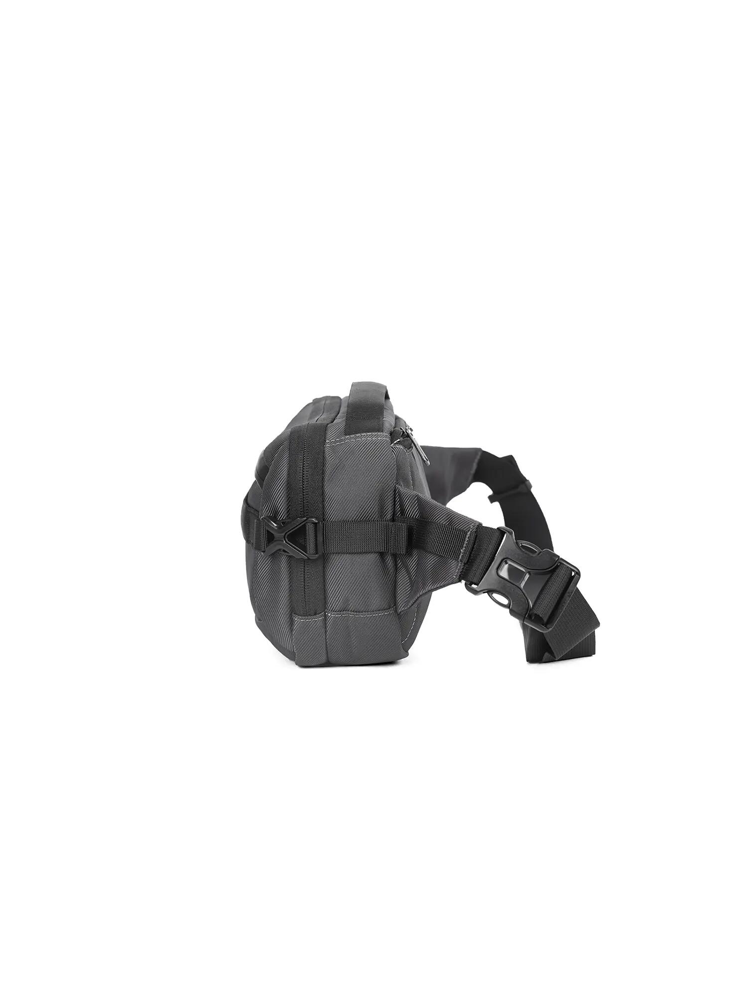 Marsupio Unisex Aoking Nero - Poliestere con Zip e Tracolla Regolabile 3/6