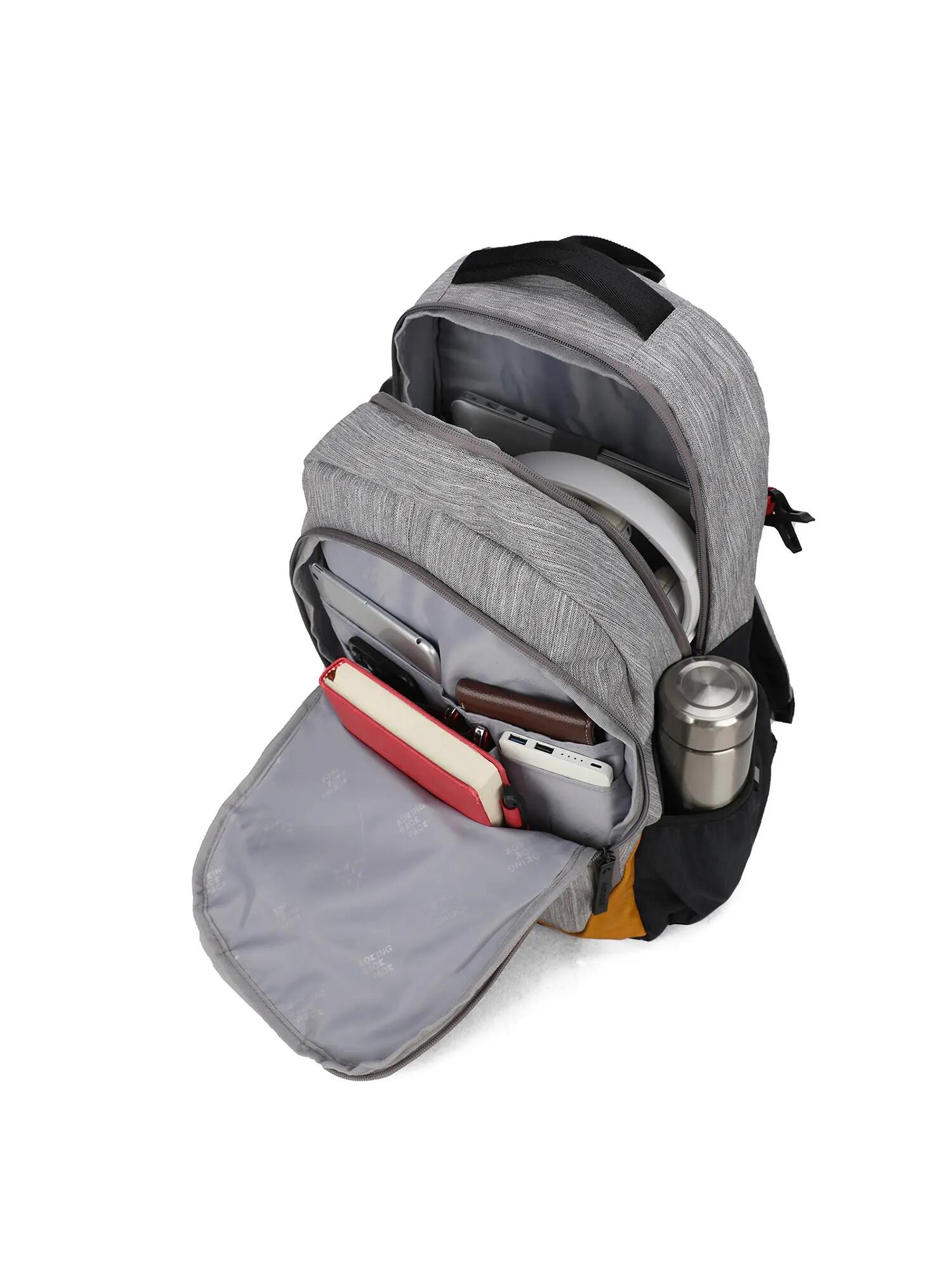 Aoking Auron Zaino Unisex Grigio Rosa - Poliestere Colour Blocking 5/6