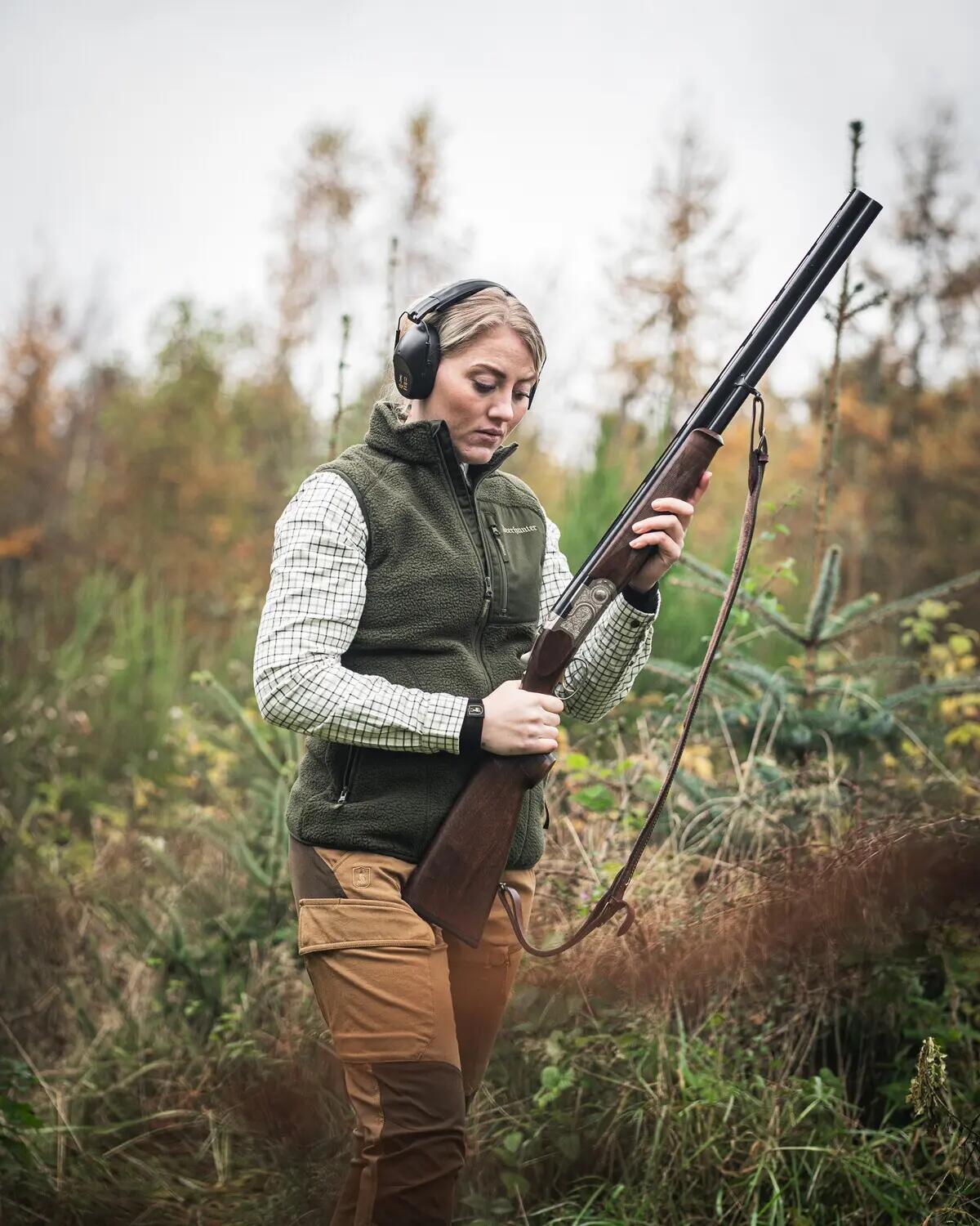 Gilet polaire Lady Atlas - Forest Green, doux et silencieux 3/3