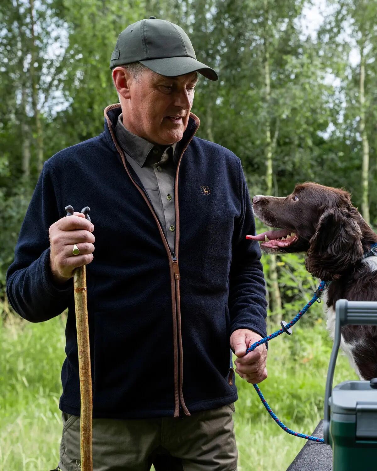 Cumbria Fleecejacke - Dark Blue, weich und geräuscharm 4/7