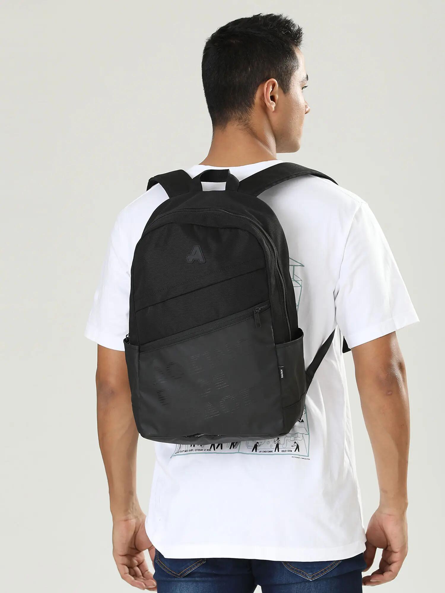 Batoh Aoking Unisex se Zipem - Polyester Černá Modrá Šedá 6/6