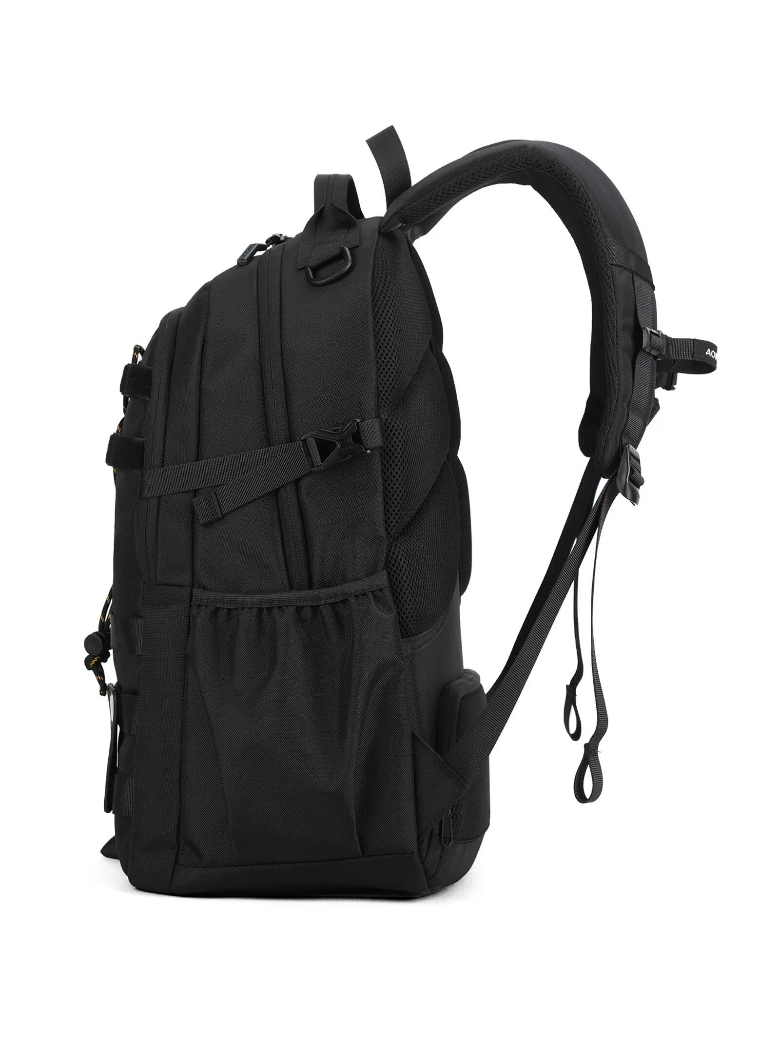 Aoking Batoh Černý Unisex se Zipem - Polyester 34x48 cm 3/6