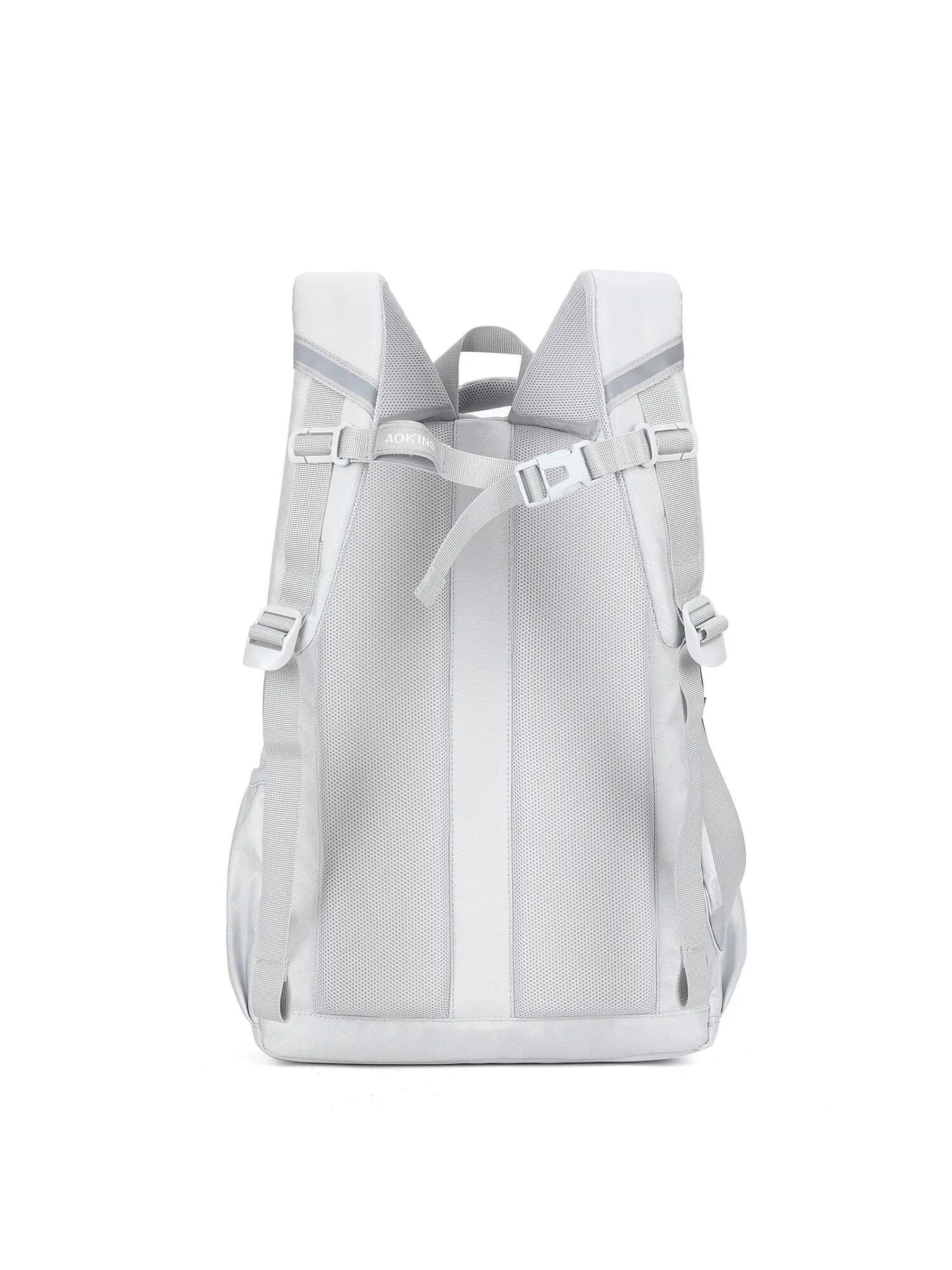 Unisex batoh Aoking se zipem - Polyester černý, šedý, zelený, fialový 4/6
