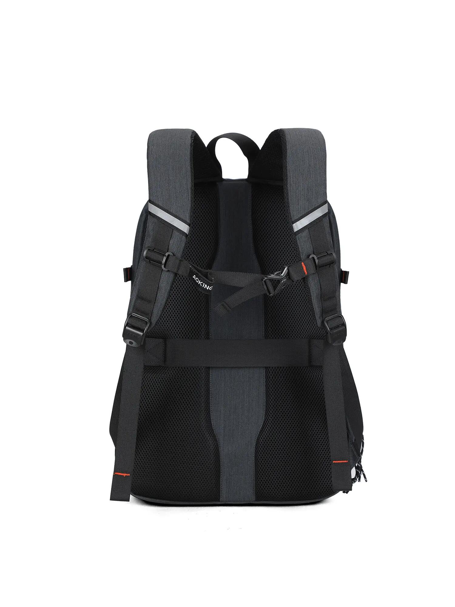 Aoking Riven Rucksack Unisex Grau Polyester - 3 Fächer mit Reißverschluss 4/6