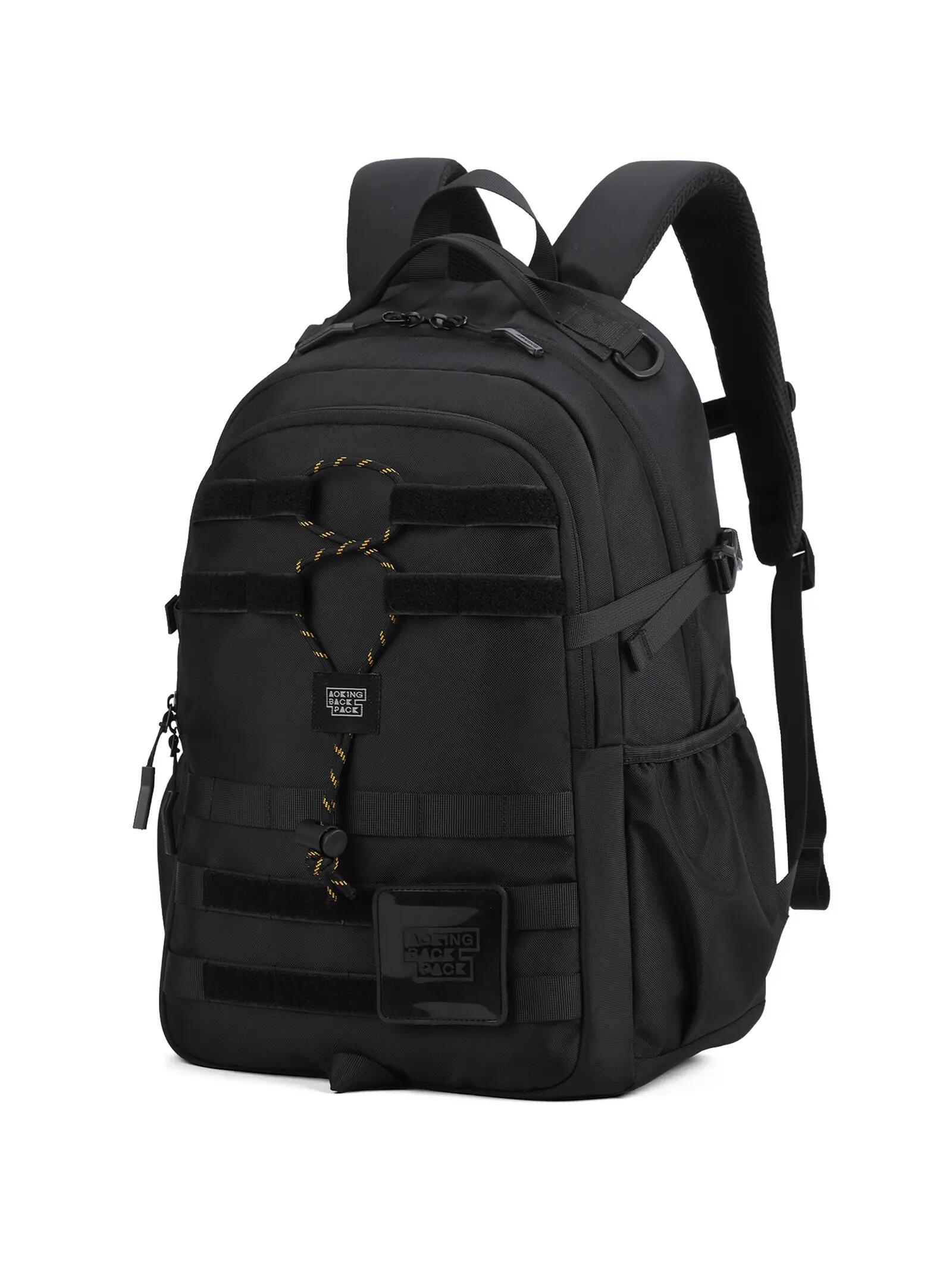 Aoking Batoh Černý Unisex se Zipem - Polyester 34x48 cm 2/6