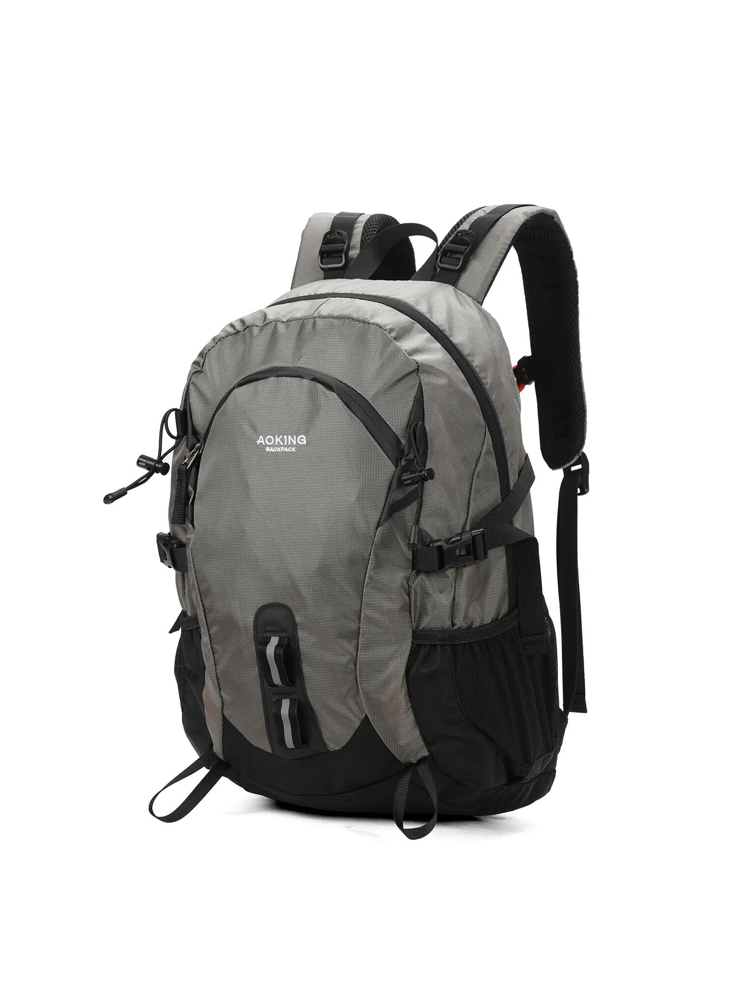 Aoking Kryos Zaino Unisex Nero Poliestere - Chiusura Zip Tasche 2/6