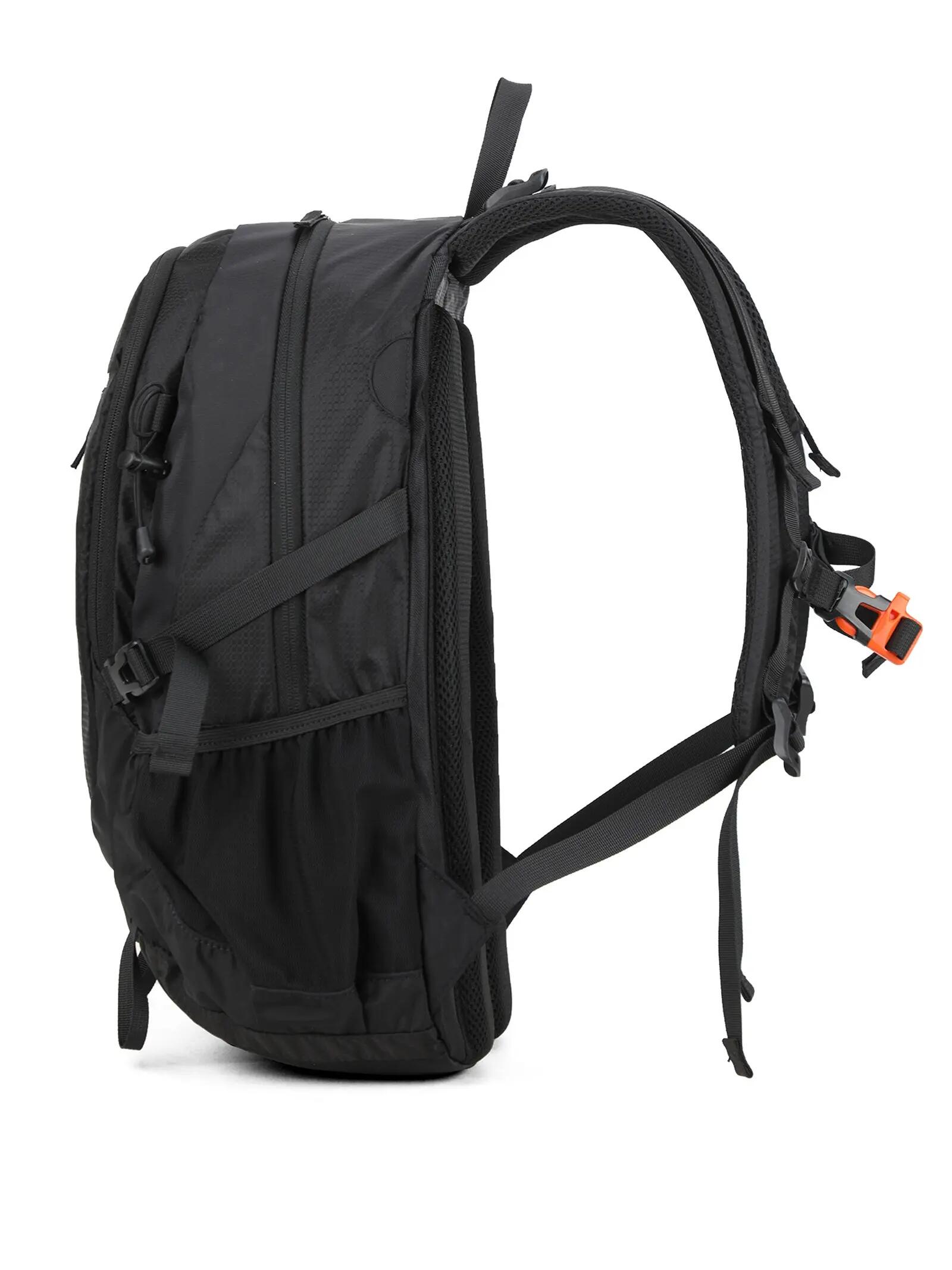 Aoking Rucksack Schwarz Unisex mit Reißverschluss - Polyester 29x20x45 cm 3/6