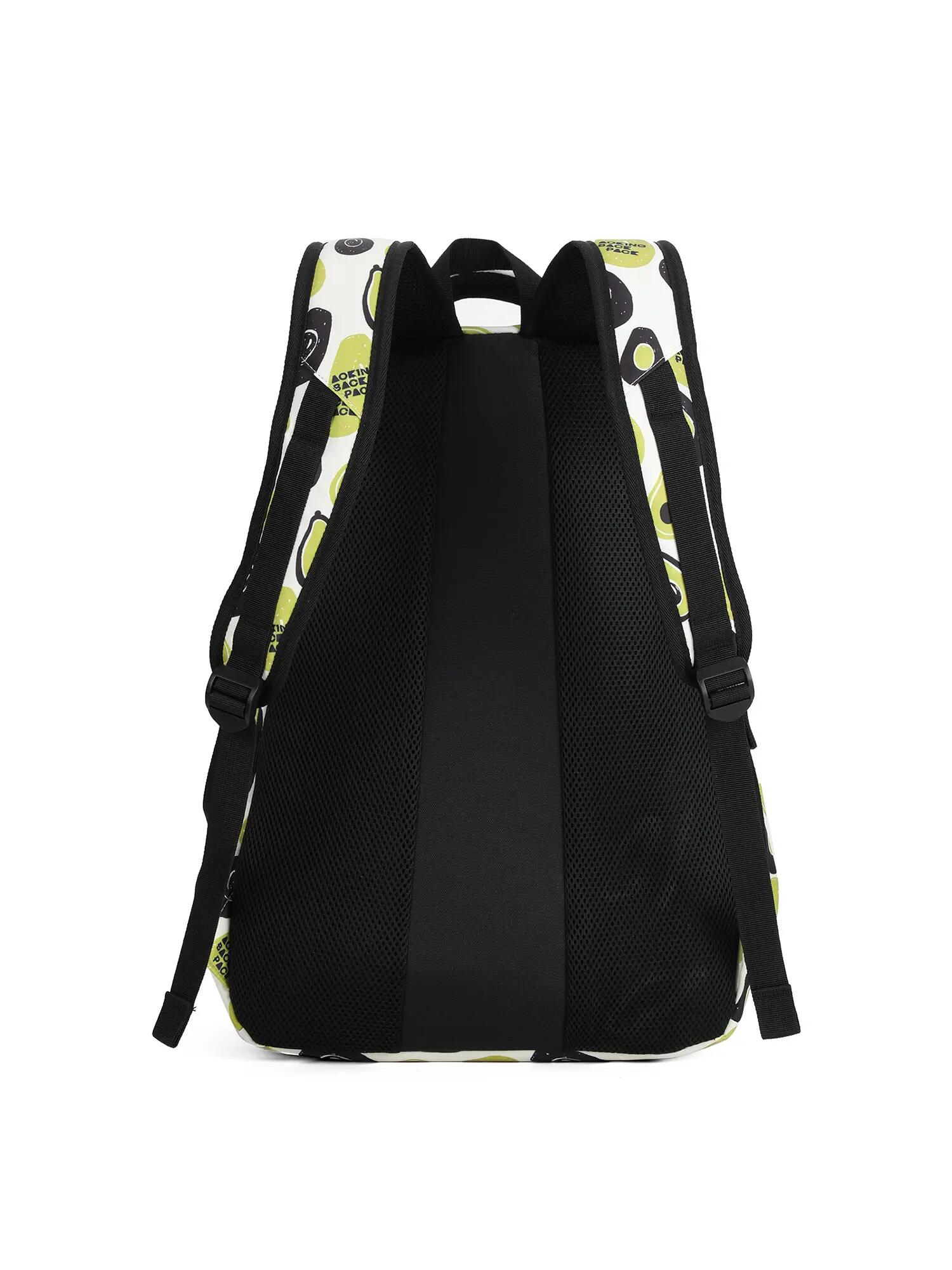 Zaino Unisex Aoking con Stampa Avocado - Poliestere Verde 4/6