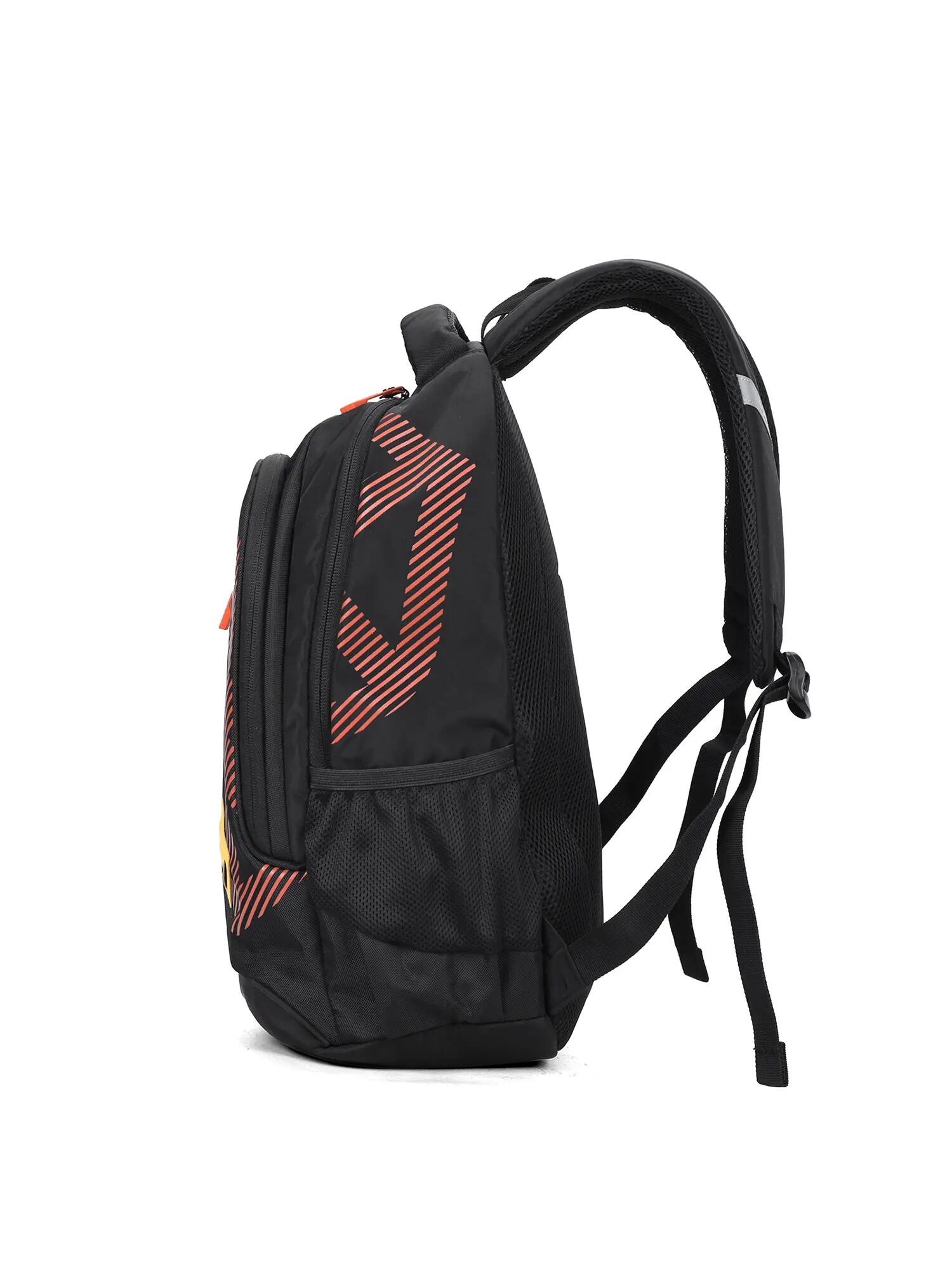 Aoking Unisex Rucksack Schwarz mit Reißverschluss - Polyester Casual 3/6