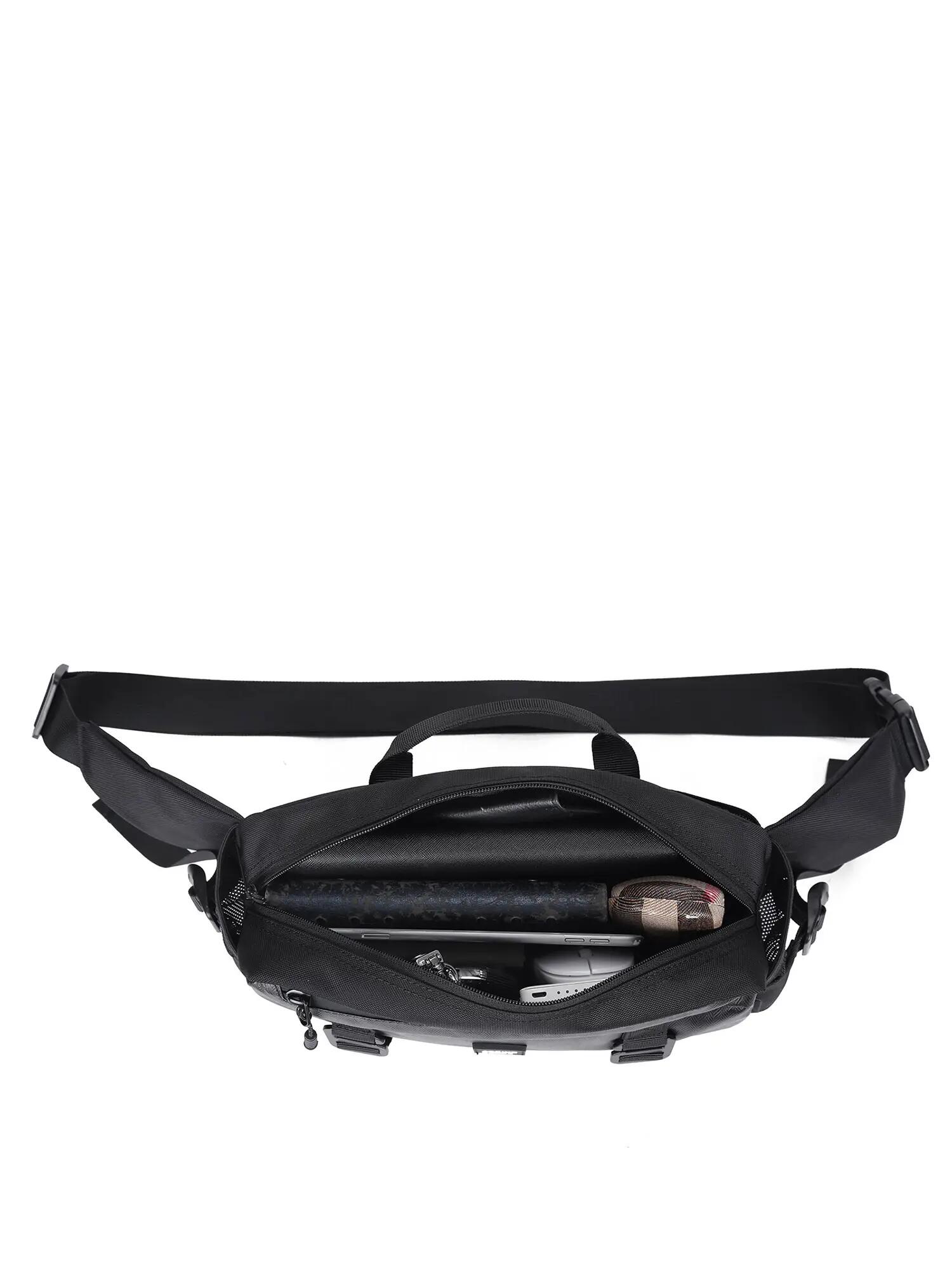 Černý unisex ledvinka Aoking Ryval - Zip a multifunkční kapsy 5/6