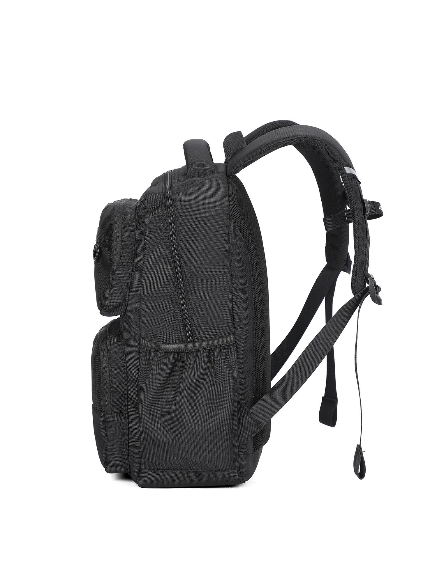 Unisex batoh Aoking se zipem - Polyester černý, šedý, zelený, fialový 3/6