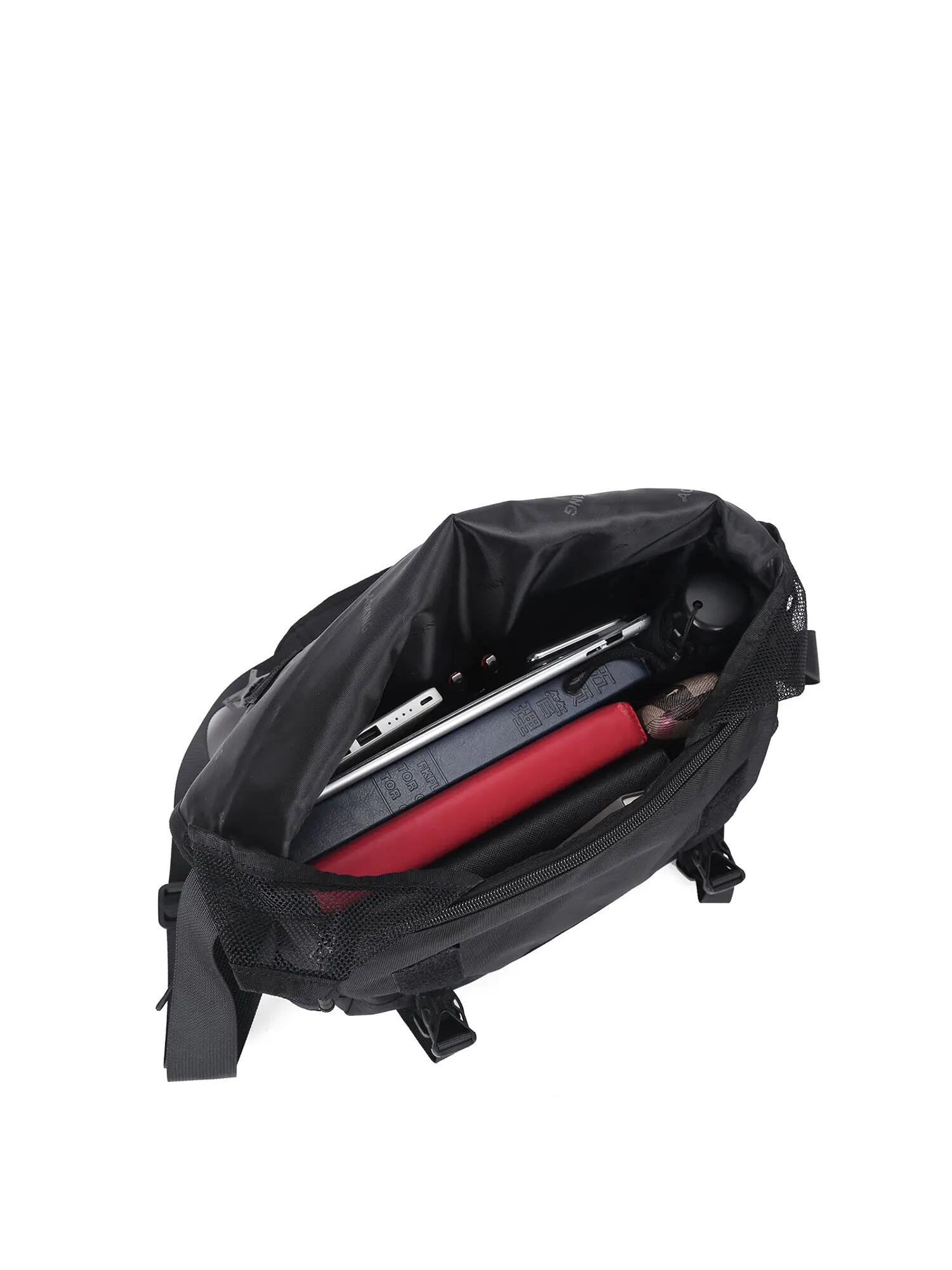 Aoking Flyer Pro Umhängetasche Unisex Schwarz - Reißverschluss 5/6