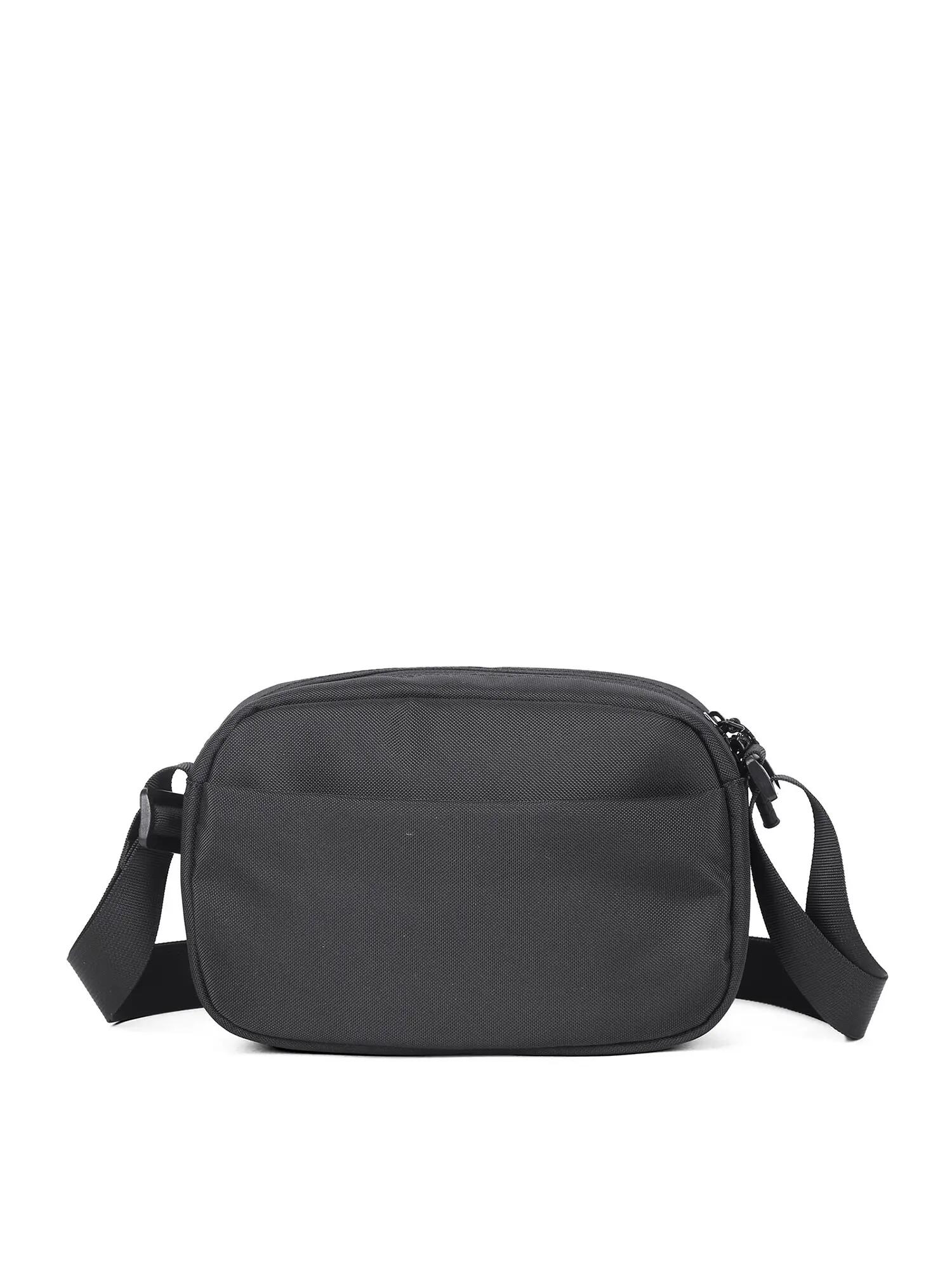 Aoking Unisex Schoudertas Zwart - Sling Bag met Rits en Verstelbare Draagriem 4/6