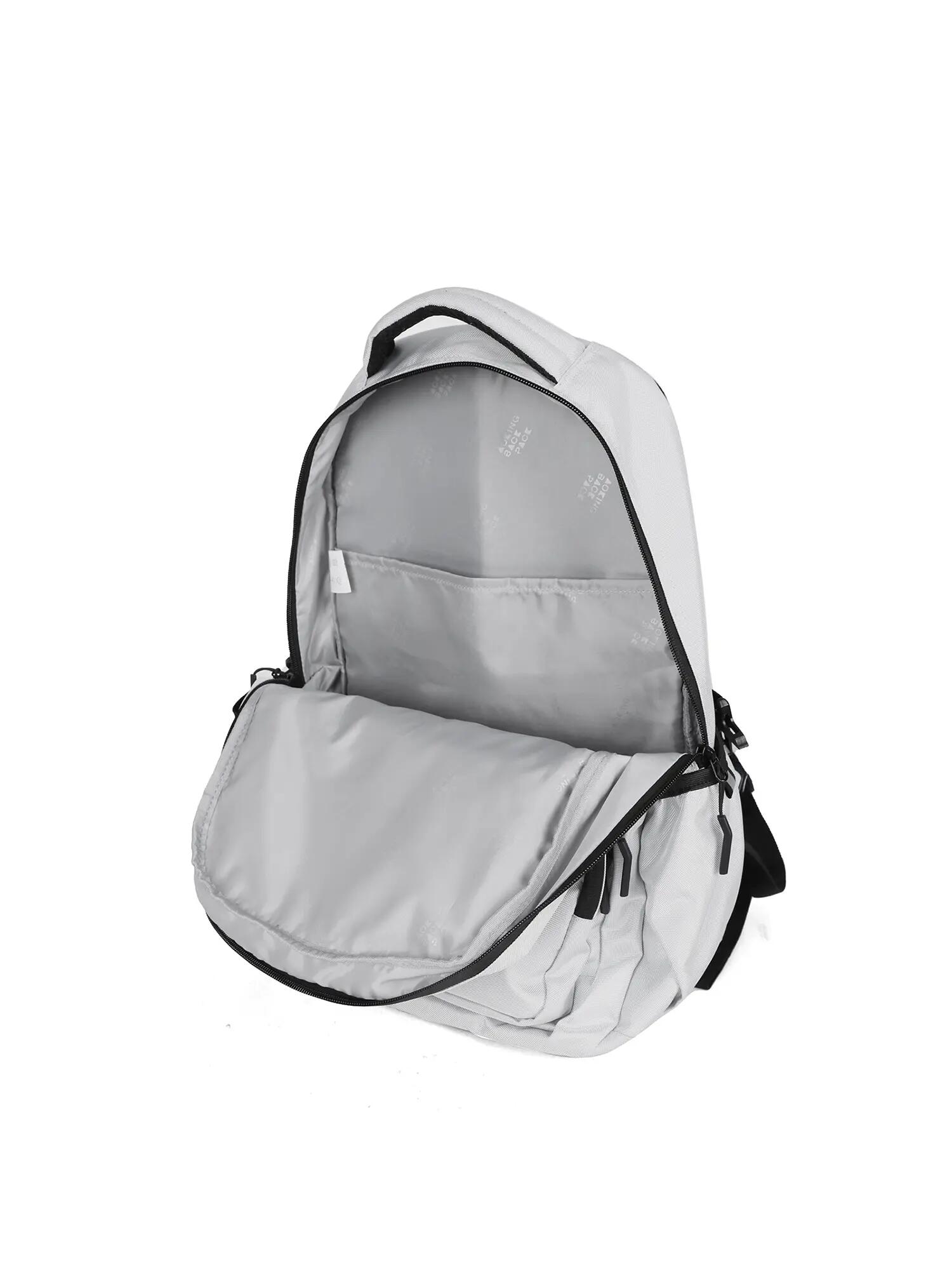 Zaino Aoking Unisex Nero con Zip - Poliestere 33x17x48cm 5/6