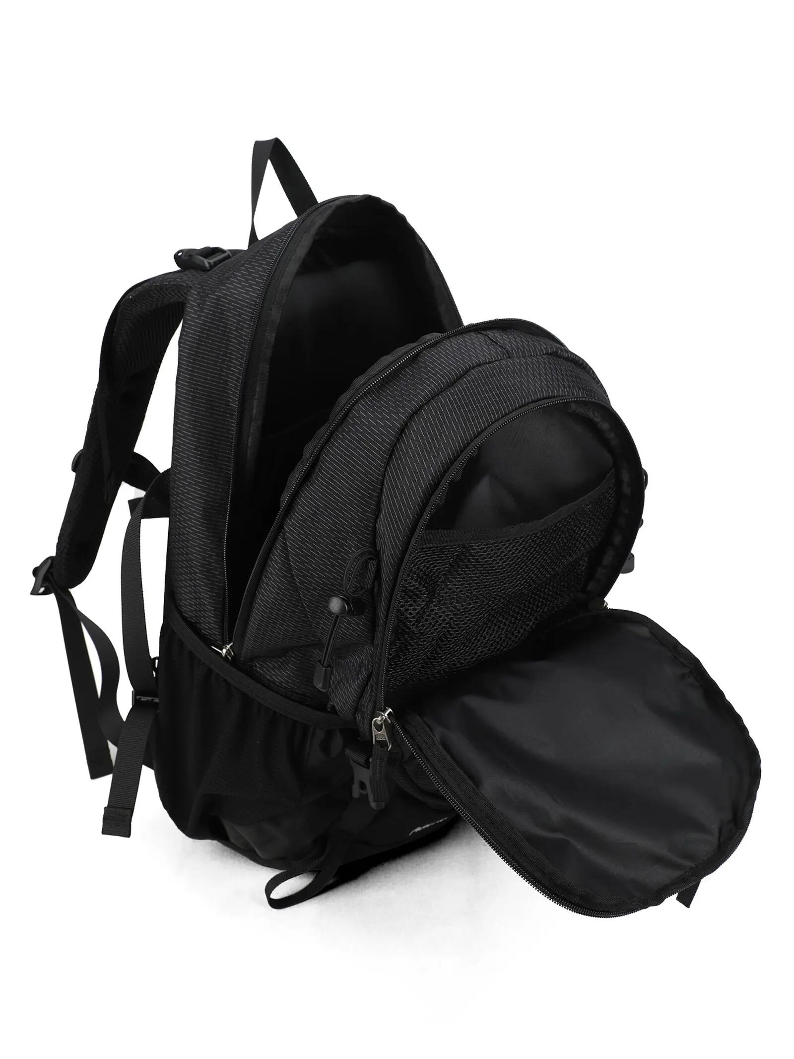 Aoking Batoh Černý Unisex se Zipem - 29x20x45 cm Polyester 5/6