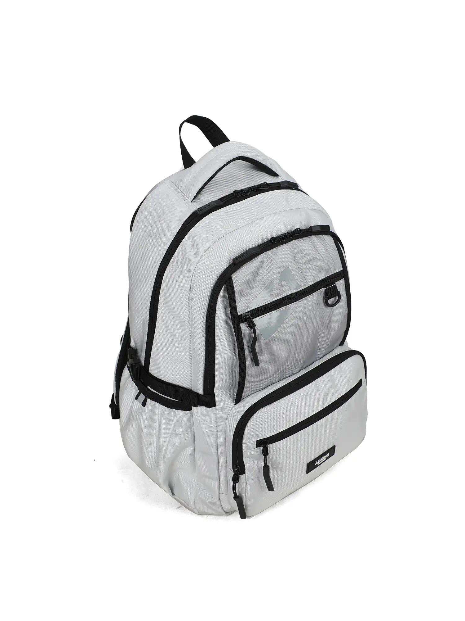 Zaino Aoking Unisex Nero con Zip - Poliestere 33x17x48cm 2/6