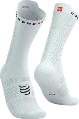 Compressport pro racing socks v4.0 bike sokken wit/zwart