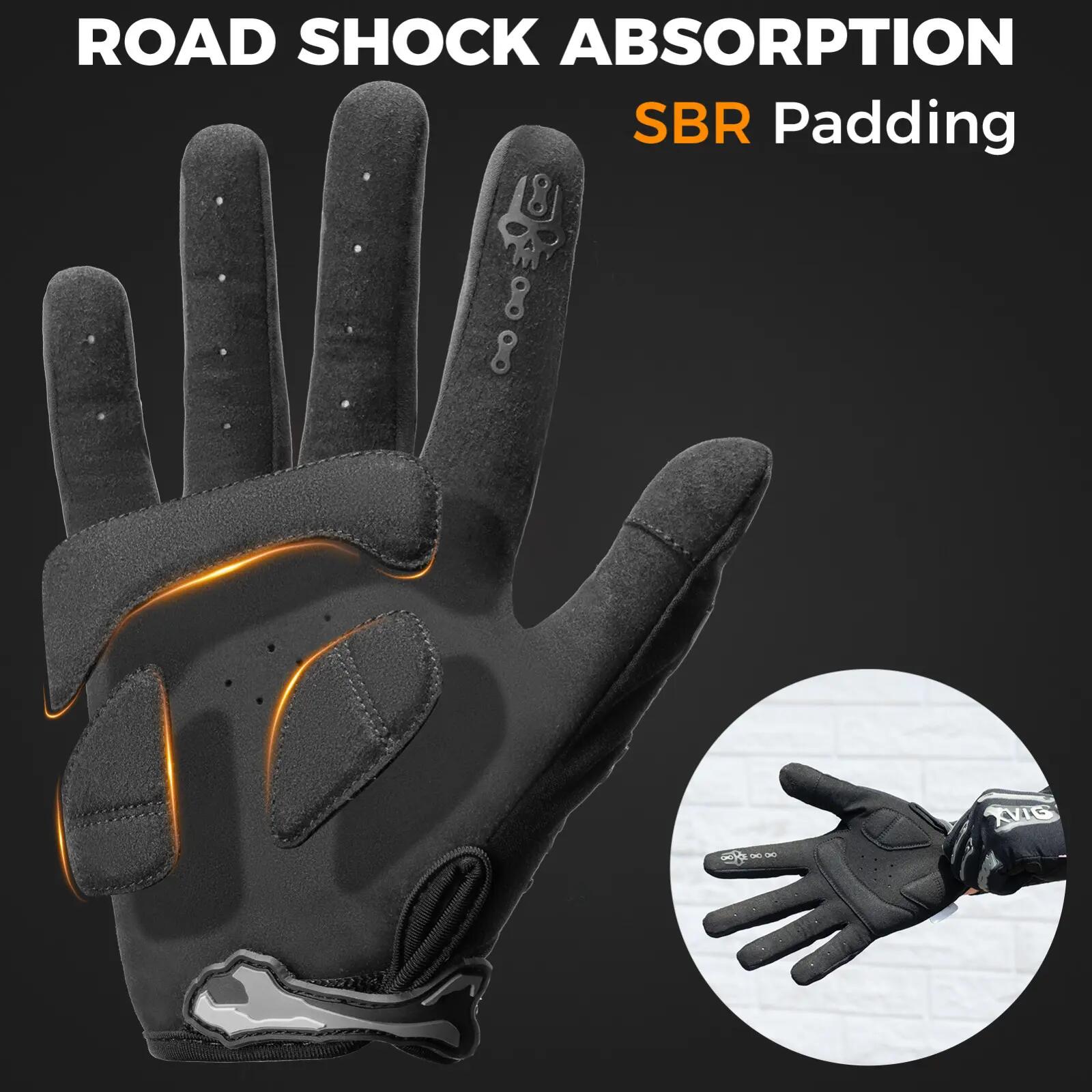 Vollfinger Fahrradhandschuhe mit Touchscreen und SBR-Dämpfung 3/7