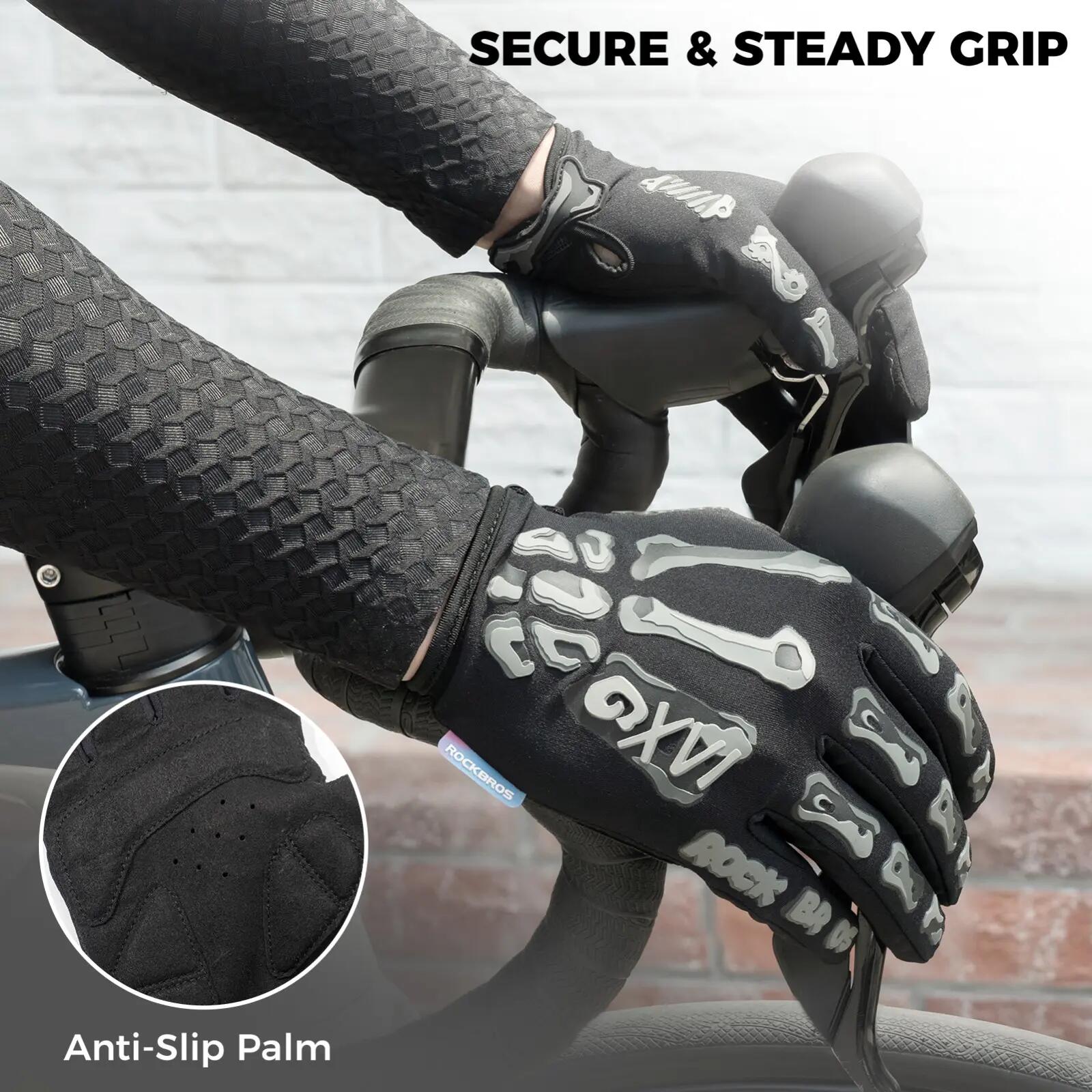Vollfinger Fahrradhandschuhe mit Touchscreen und SBR-Dämpfung 2/7