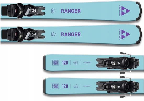 Narty Fischer RANGER JR JRS + FS4 CA JRS 120 cm