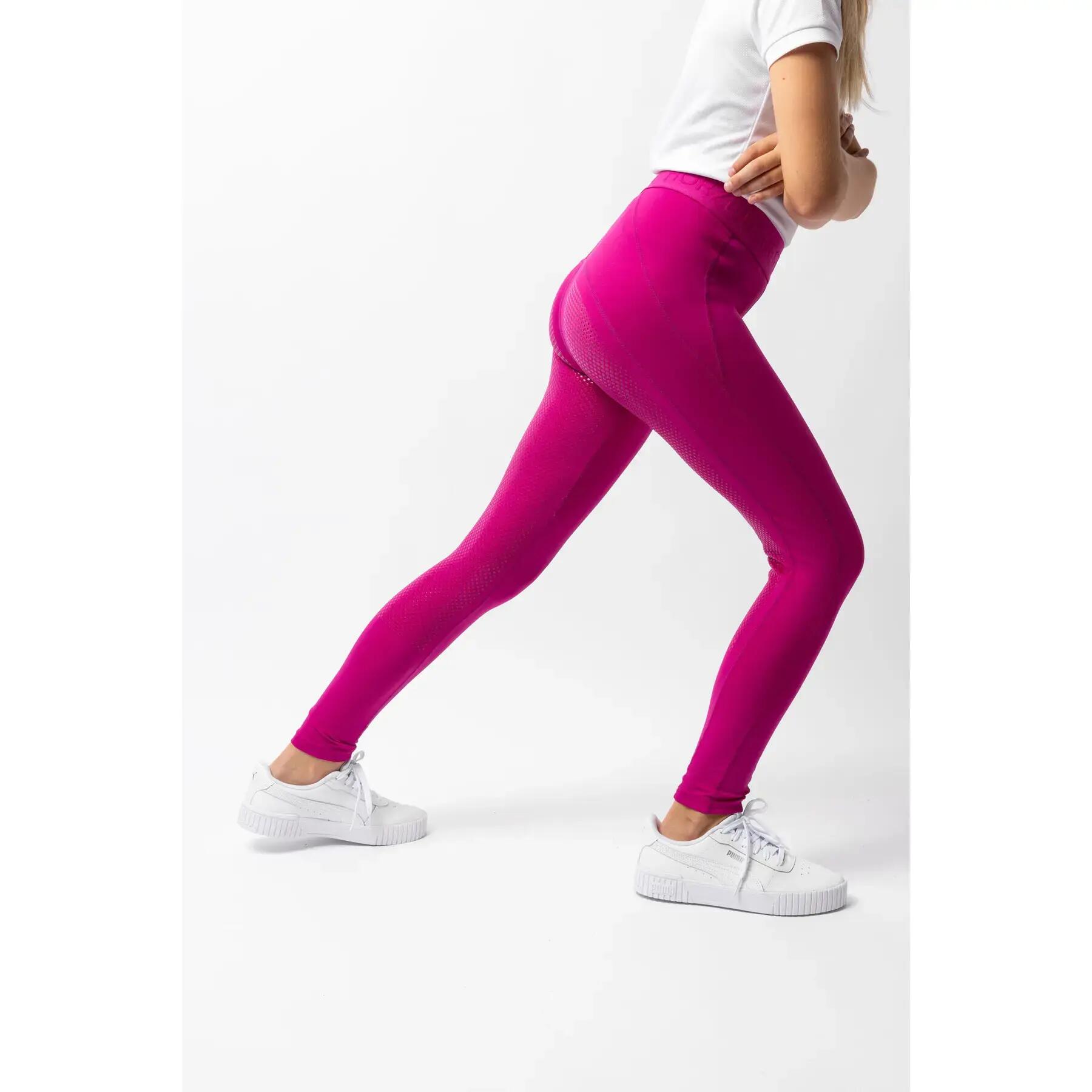 Legging fato de equitação com silicone para raparigas Horze Madison 4/7