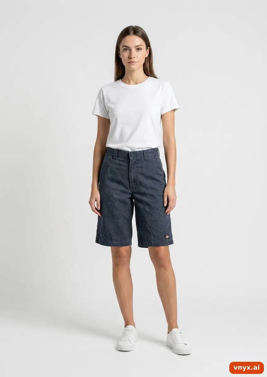 Second Life - Vintage Dickies Grey Shorts Women W36 2/6