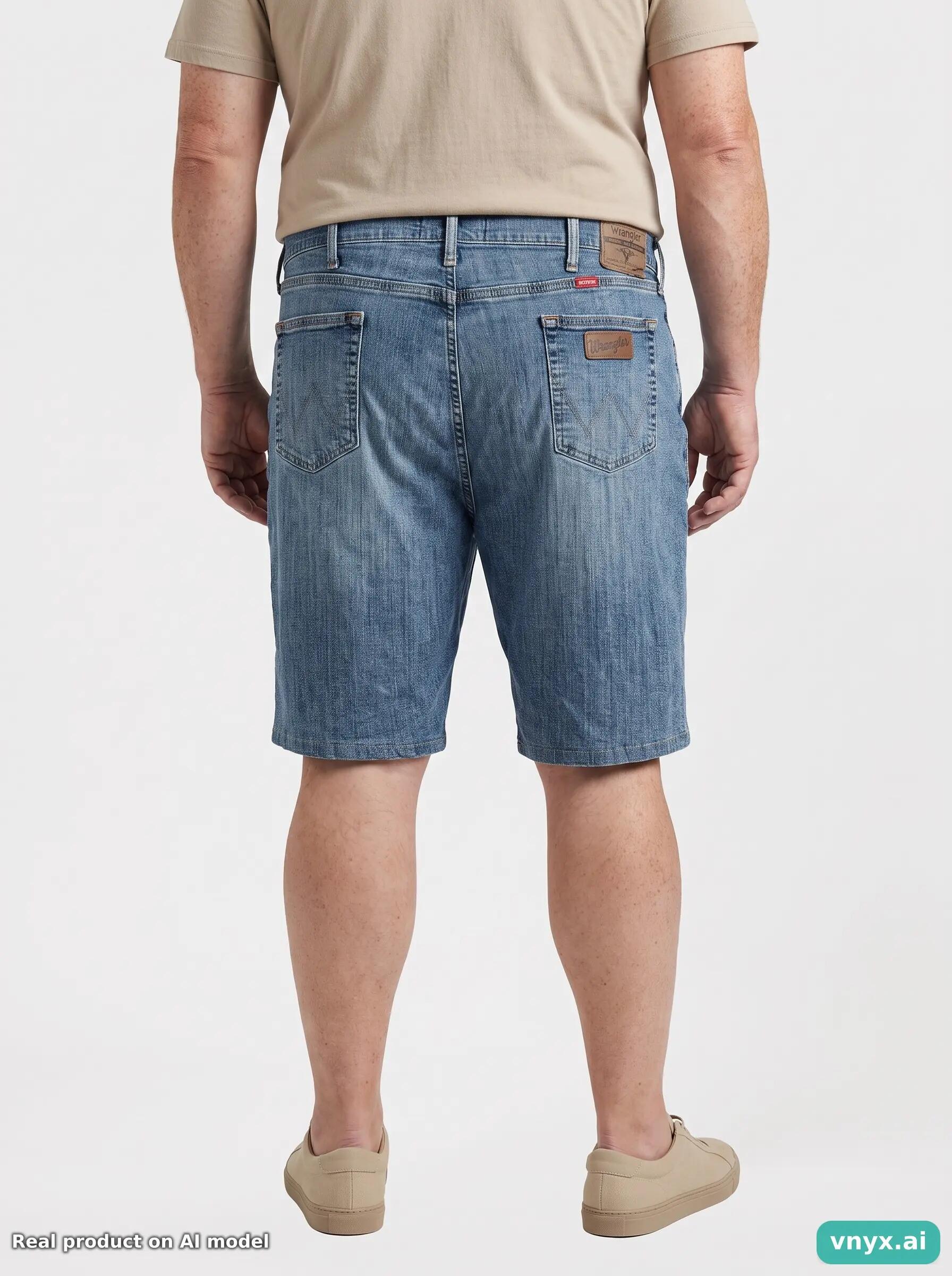 Second Life - Vintage Wrangler Dark Blue Shorts Men W42 L32 4/6