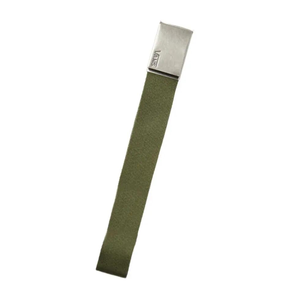 Cinturón Verde Vans de Tela Deppster II con Clásica Hebilla de Cierre a Presión 2/4