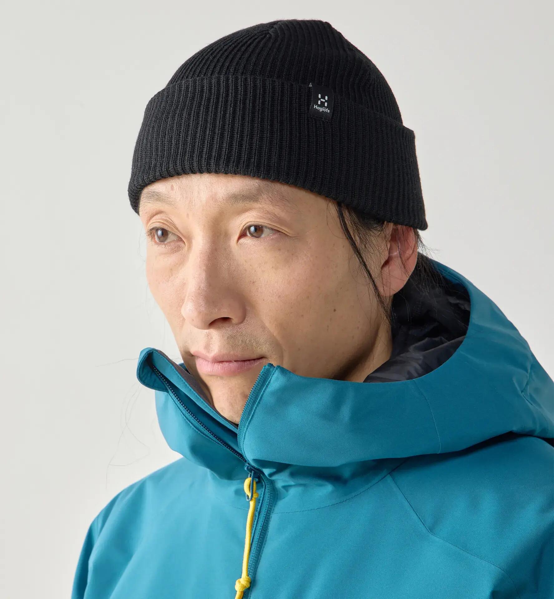 Vassi Beanie – Căciulă outdoor pentru iarnă din lână - neagra 2/3