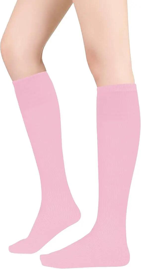 DOOVID Chaussettes hautes décontractées pour femmes – chaussettes de sport élast 4/8