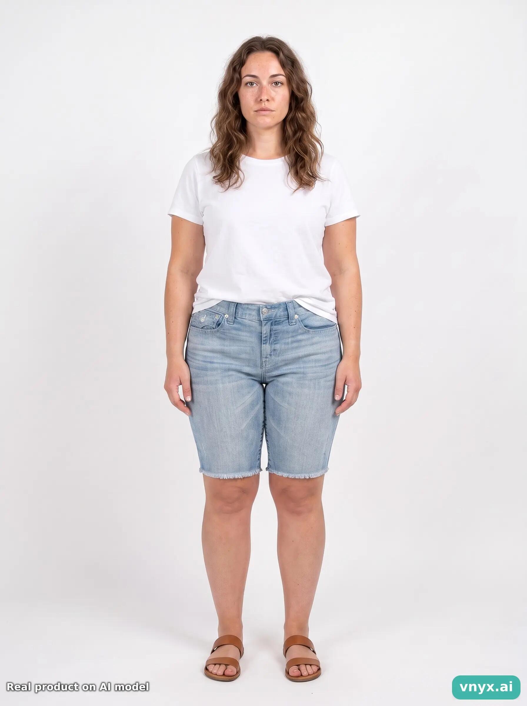 Second Life - Vintage True Religion Light Blue Shorts Women W33 6/6