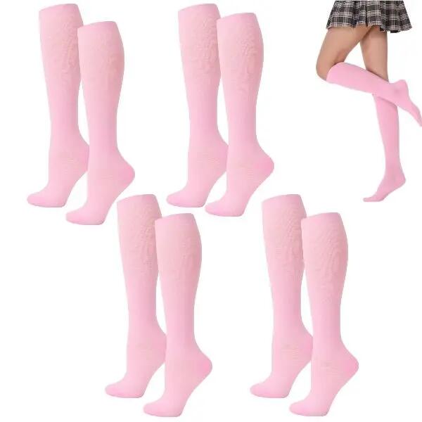 DOOVID Chaussettes hautes décontractées pour femmes – chaussettes de sport élast 2/8