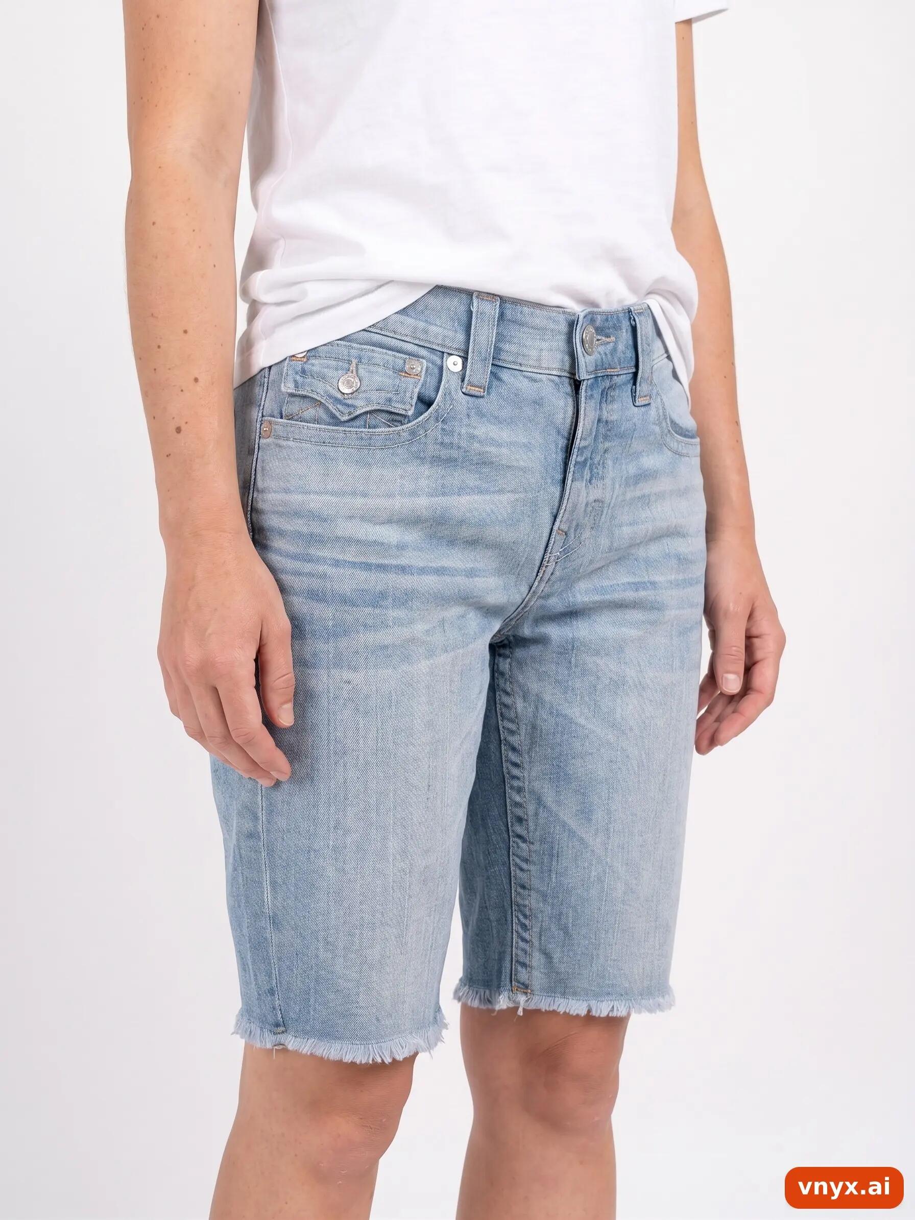 Second Life - Vintage True Religion Light Blue Shorts Women W33 5/6