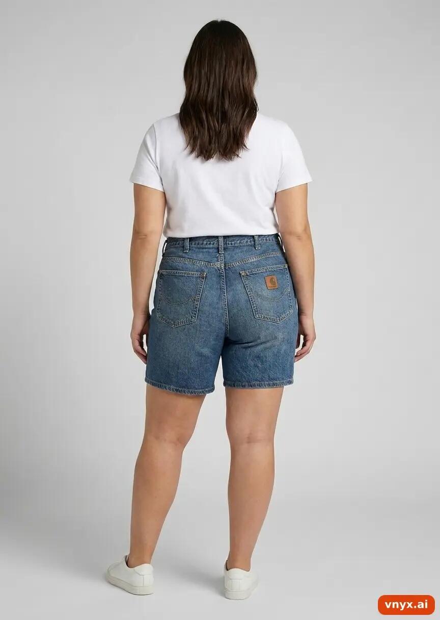 Second Life - Vintage Carhartt Navy Shorts Women W42 Short 3/6