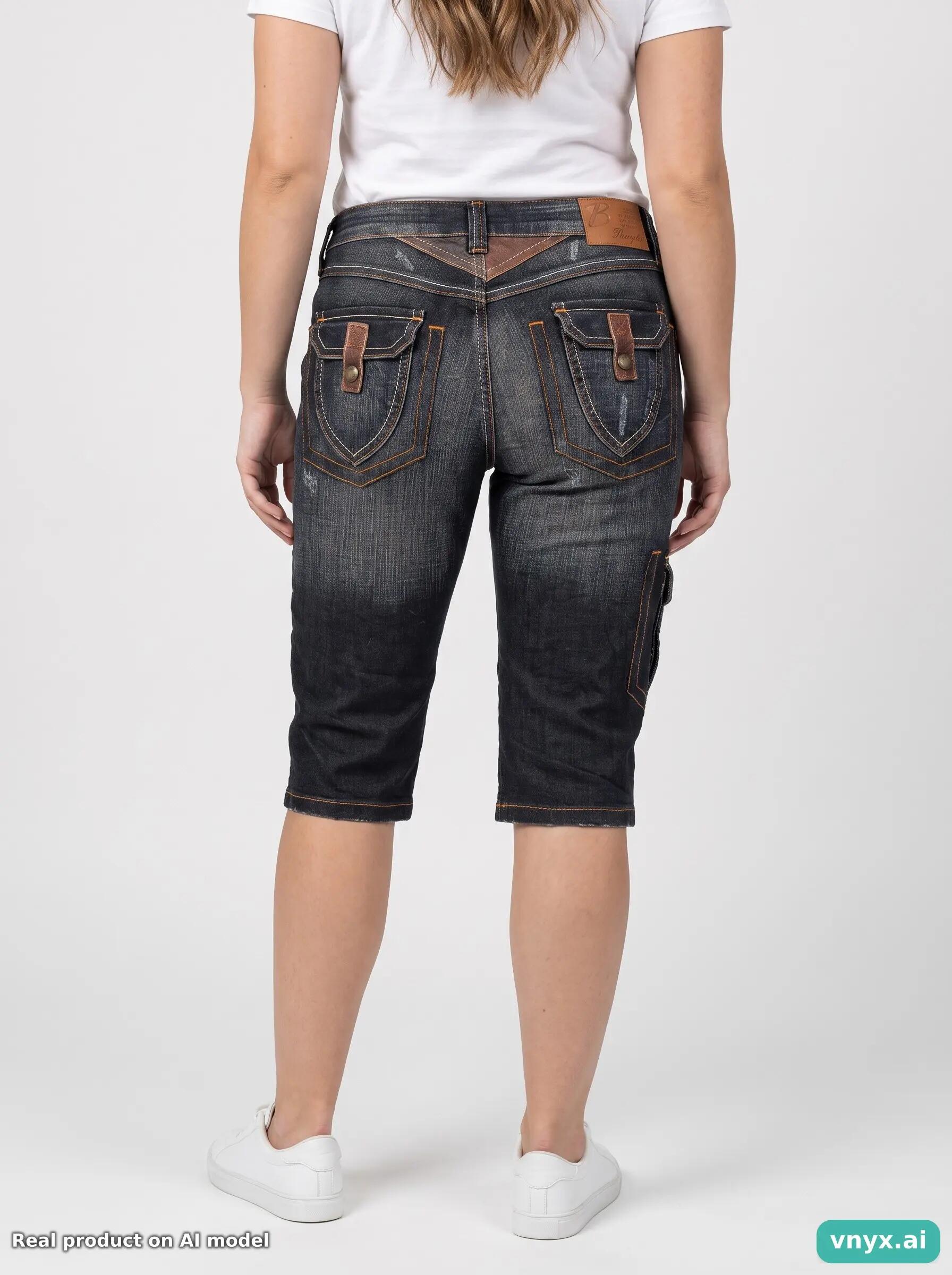 Second Life - Vintage Helly Hansen Dark Blue Shorts Women W30 Cropped 4/6