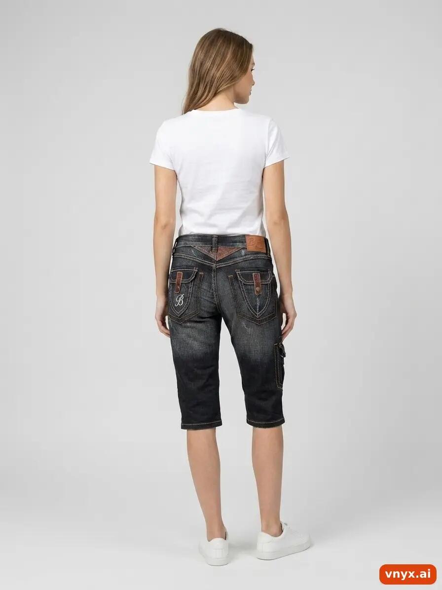 Second Life - Vintage Helly Hansen Dark Blue Shorts Women W30 Cropped 3/6