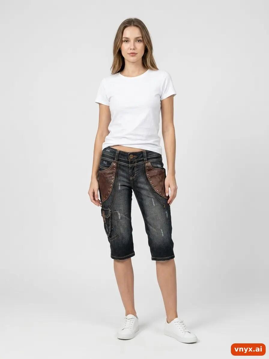 Second Life - Vintage Helly Hansen Dark Blue Shorts Women W30 Cropped 2/6