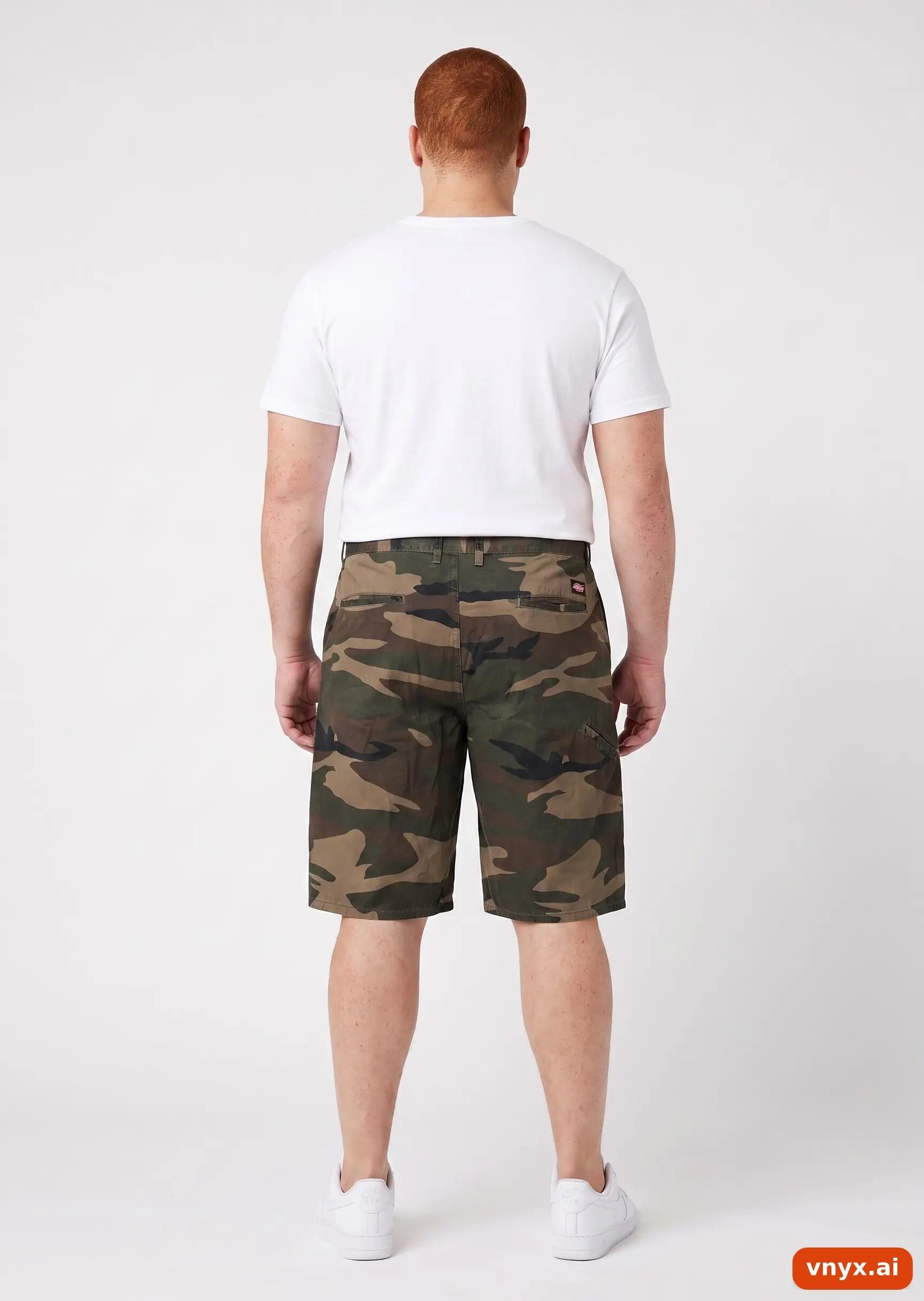 Second Life - Vintage Dickies Camo Shorts Men W38 Knee Length 3/6