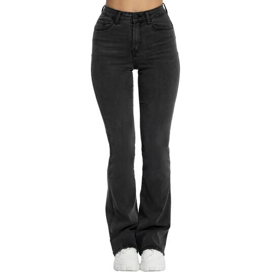 Lange Flared Jeans Damen Gym Glamour Perfect