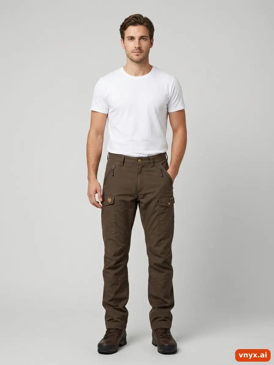Second Life - Vintage Fjällräven Earthy Brown Trousers Men W29 3/6