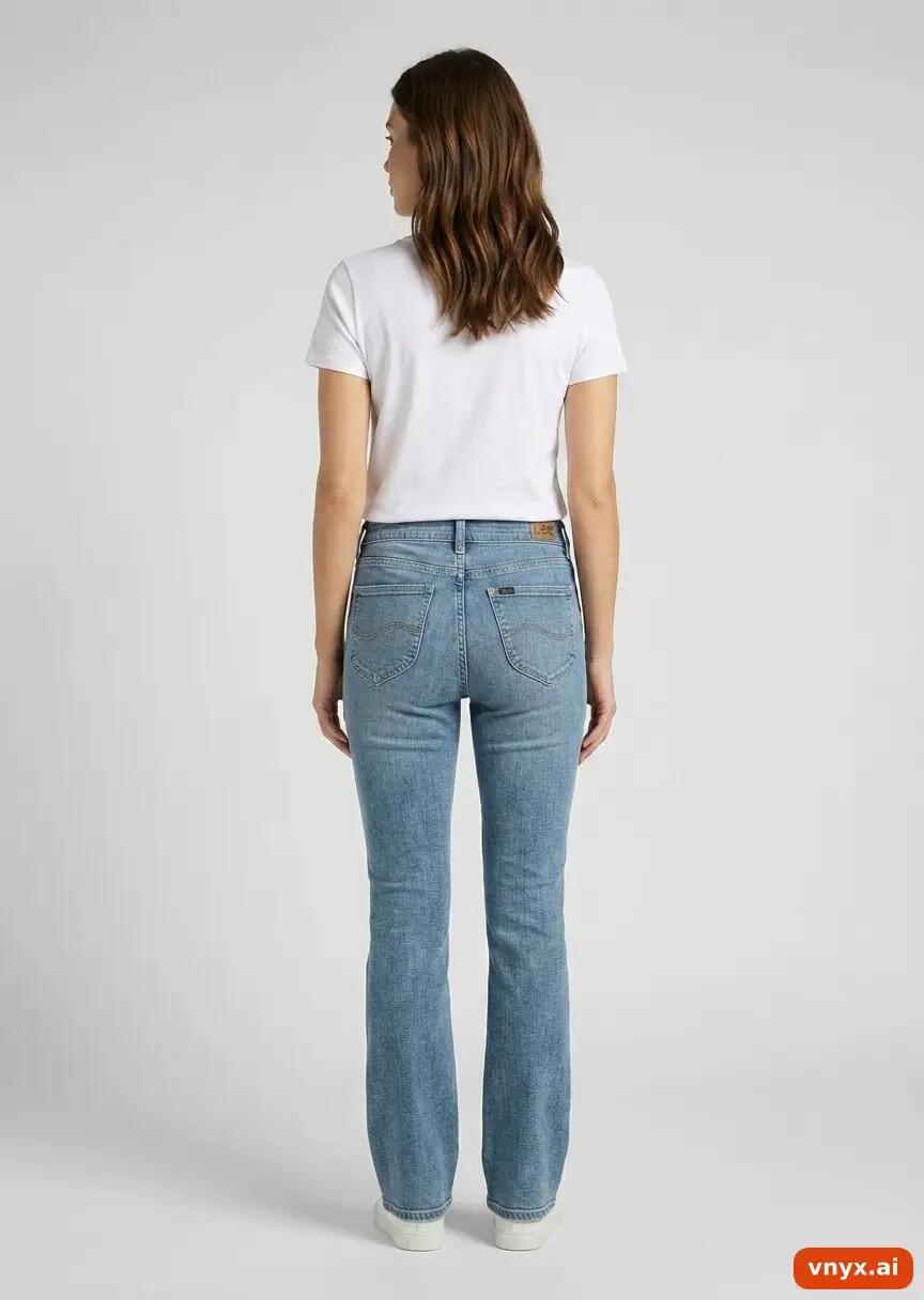 Second Life - Vintage Lee Light Blue Jeans Women 34 L32 4/6
