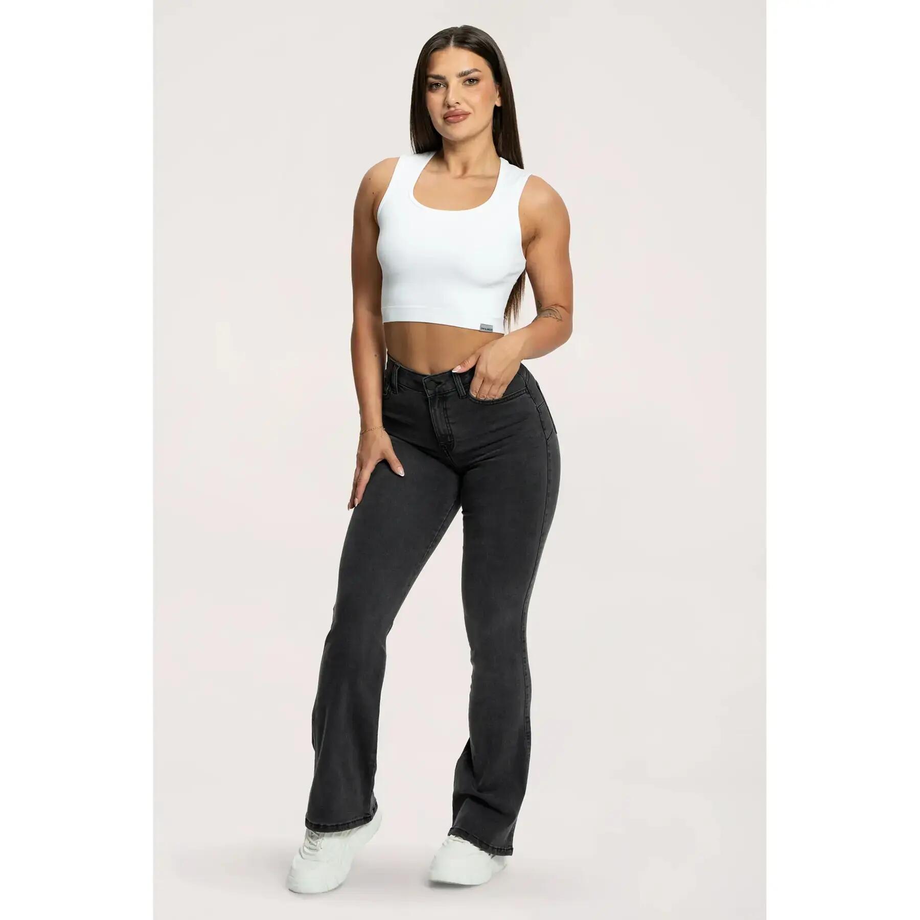Damen Flare Jeans Gym Glamour Perfect 5/7