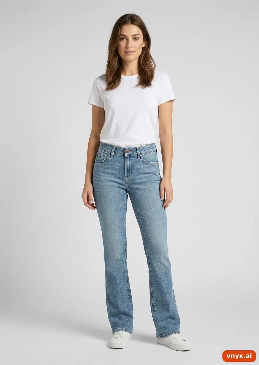 Second Life - Vintage Lee Light Blue Jeans Women 34 L32 3/6