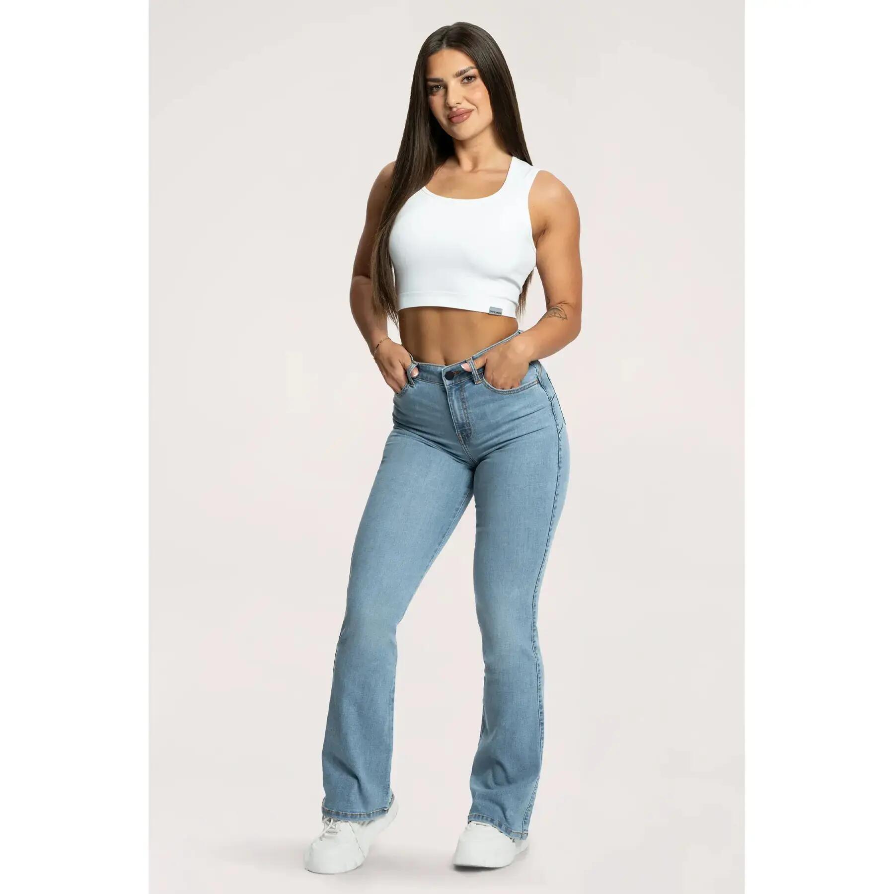 Damen Flare Jeans Gym Glamour Perfect 4/7